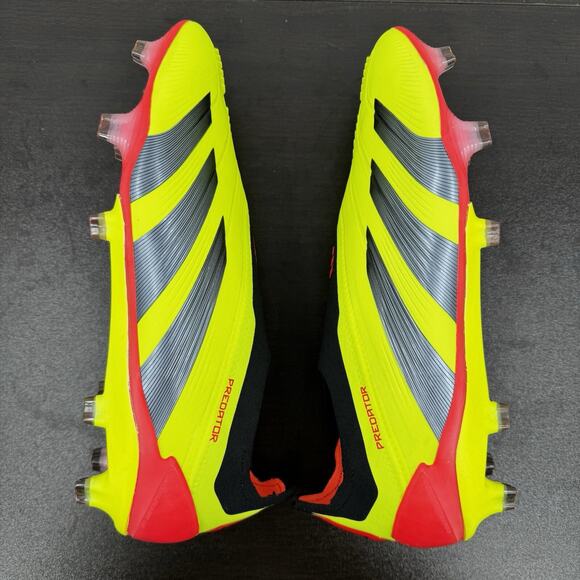 adidas Predator Elite Laceless FG Soccer Cleats Yellow Black Mens 7.5 Womens 8.5 main image 12